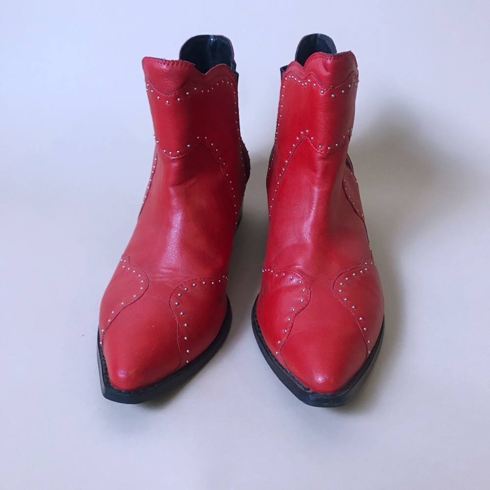 Shoe Cult by Nasty Gal Red Western Style Boots